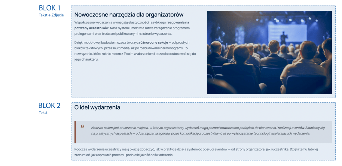 Blog - Nowość: bloki treści